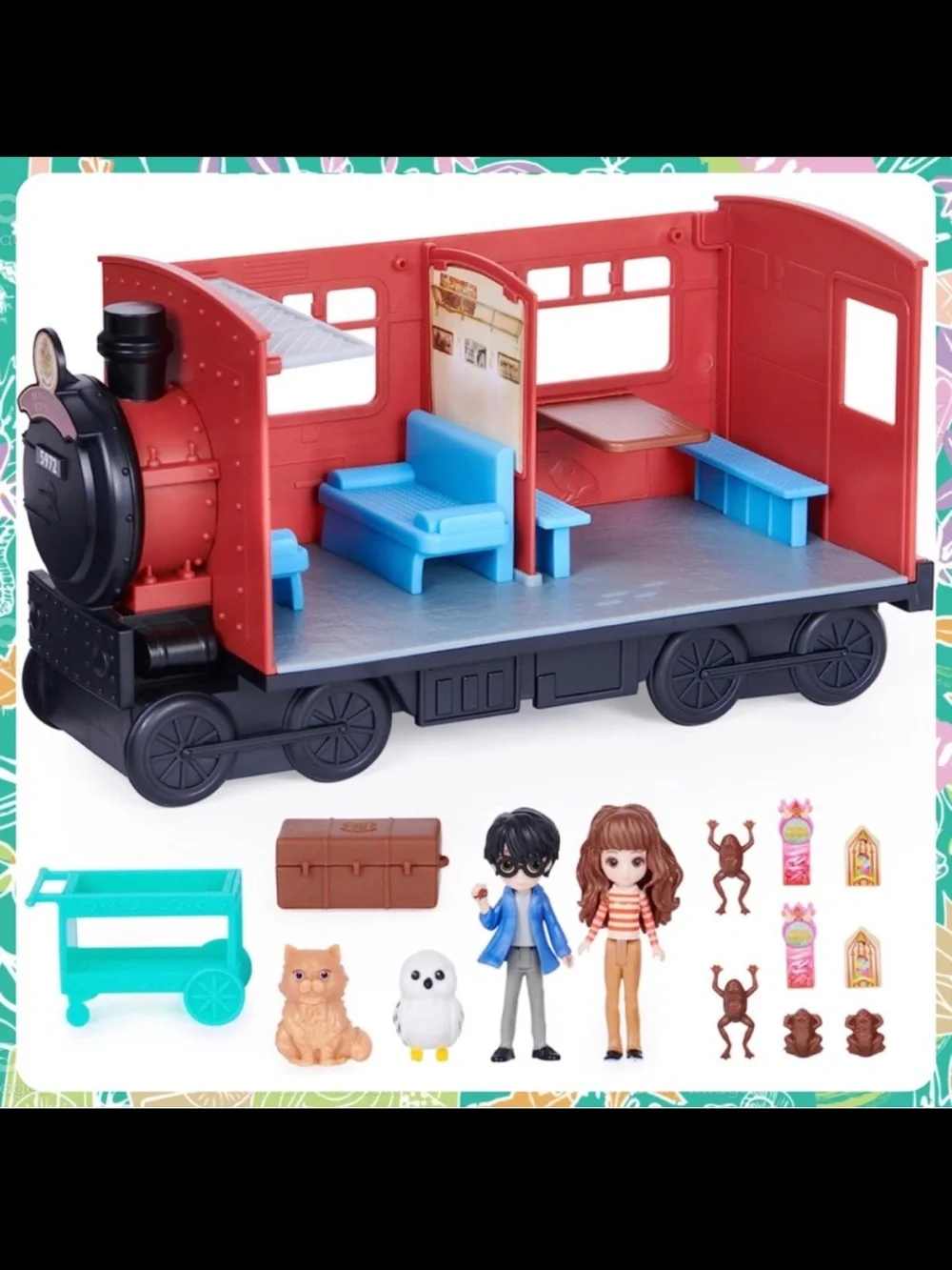 New HARRY POTTER Hogwarts Express 15 Pc Action Figures Play Set w Toy Train Doll